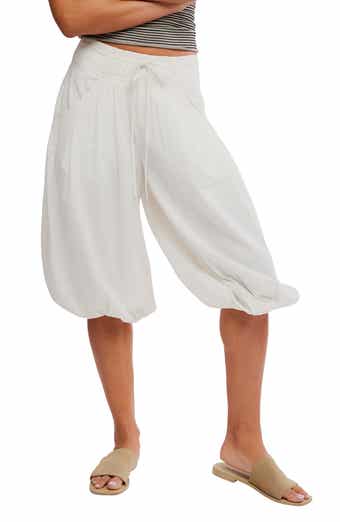 Calle Bubble Crop Cotton Blend Pants
