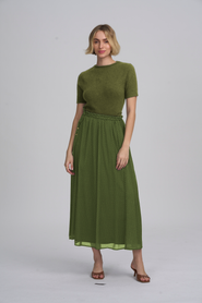 ELLE Collection Moss Yarn Shell