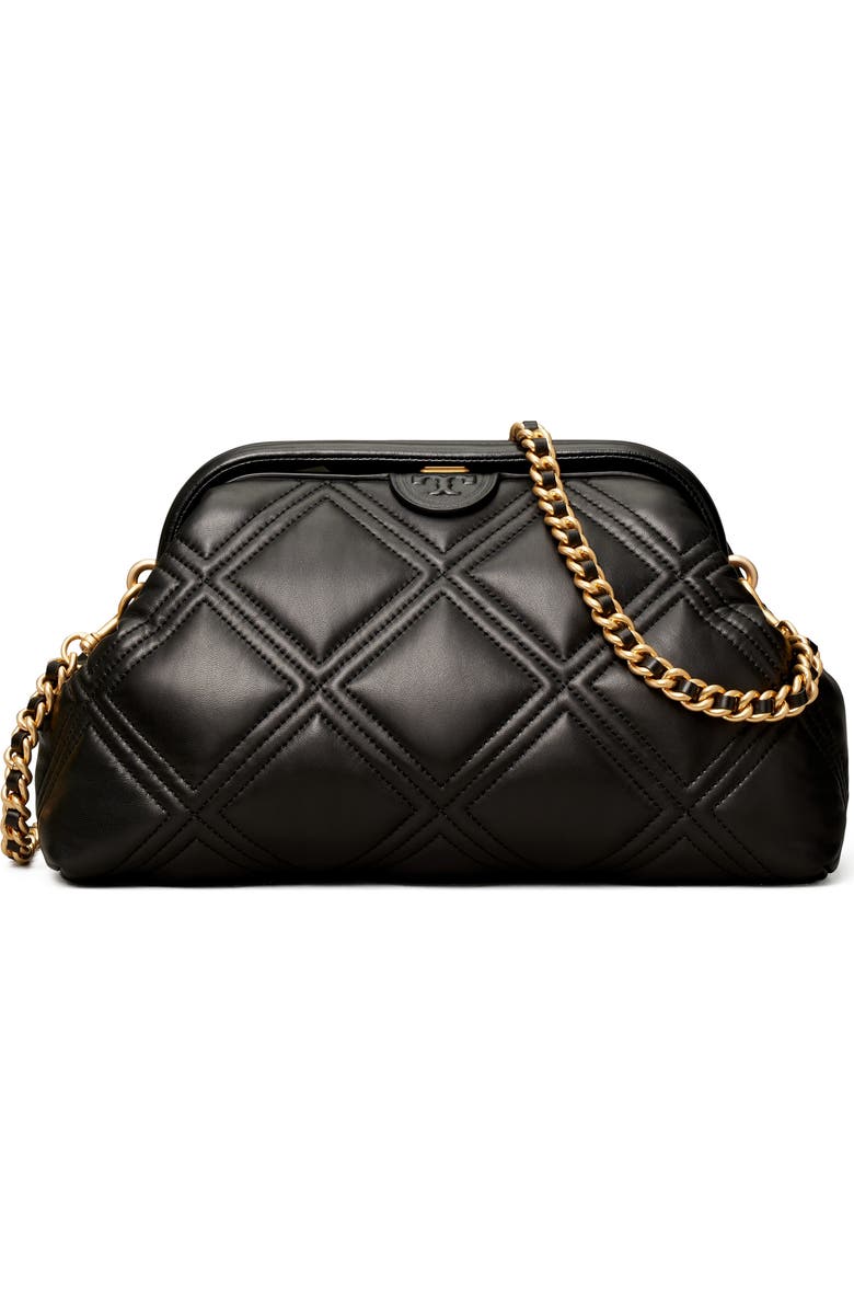 Tory Burch Fleming Soft Frame Leather Shoulder Bag, Main, color,