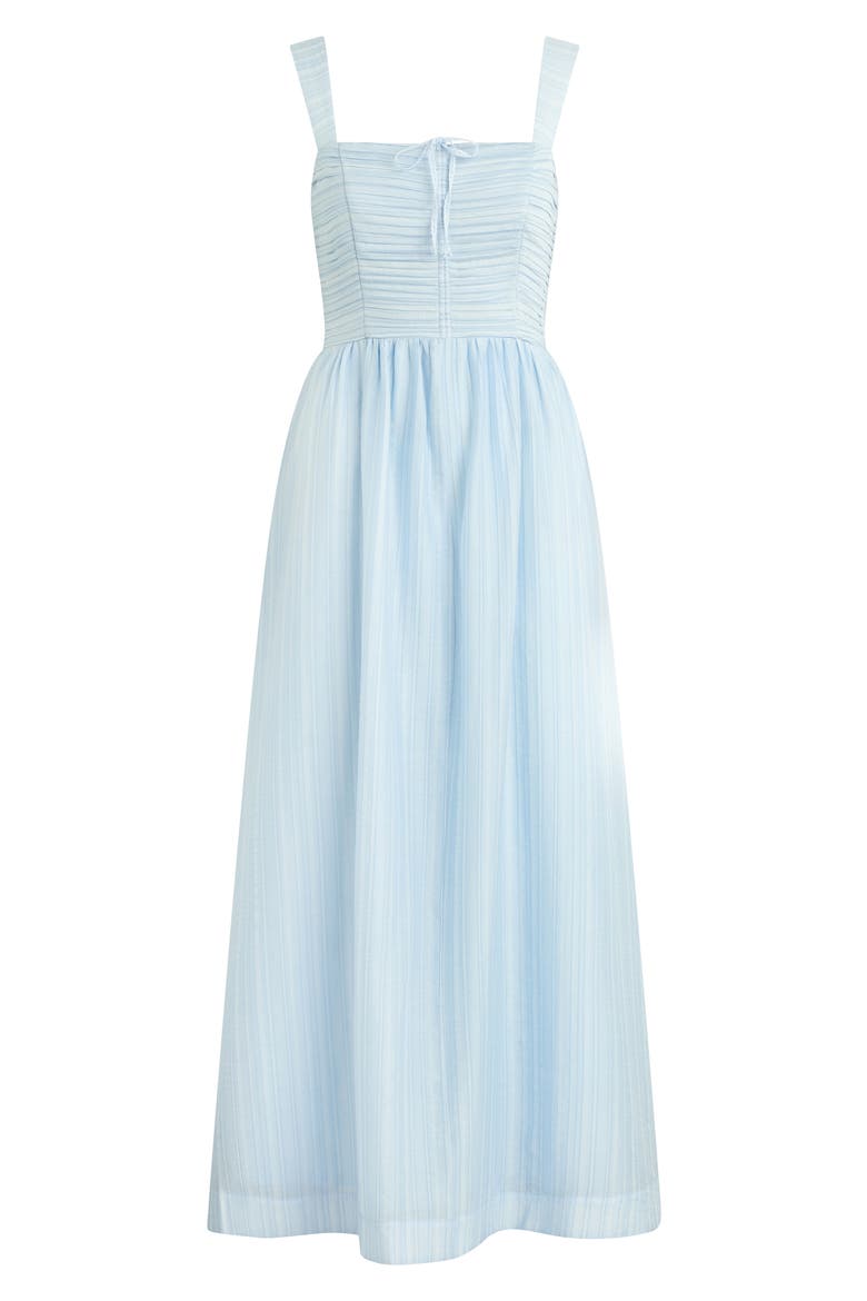 The Pretty Pintuck Sleeveless Maxi Dress, Alternate, color, SKY BLUE