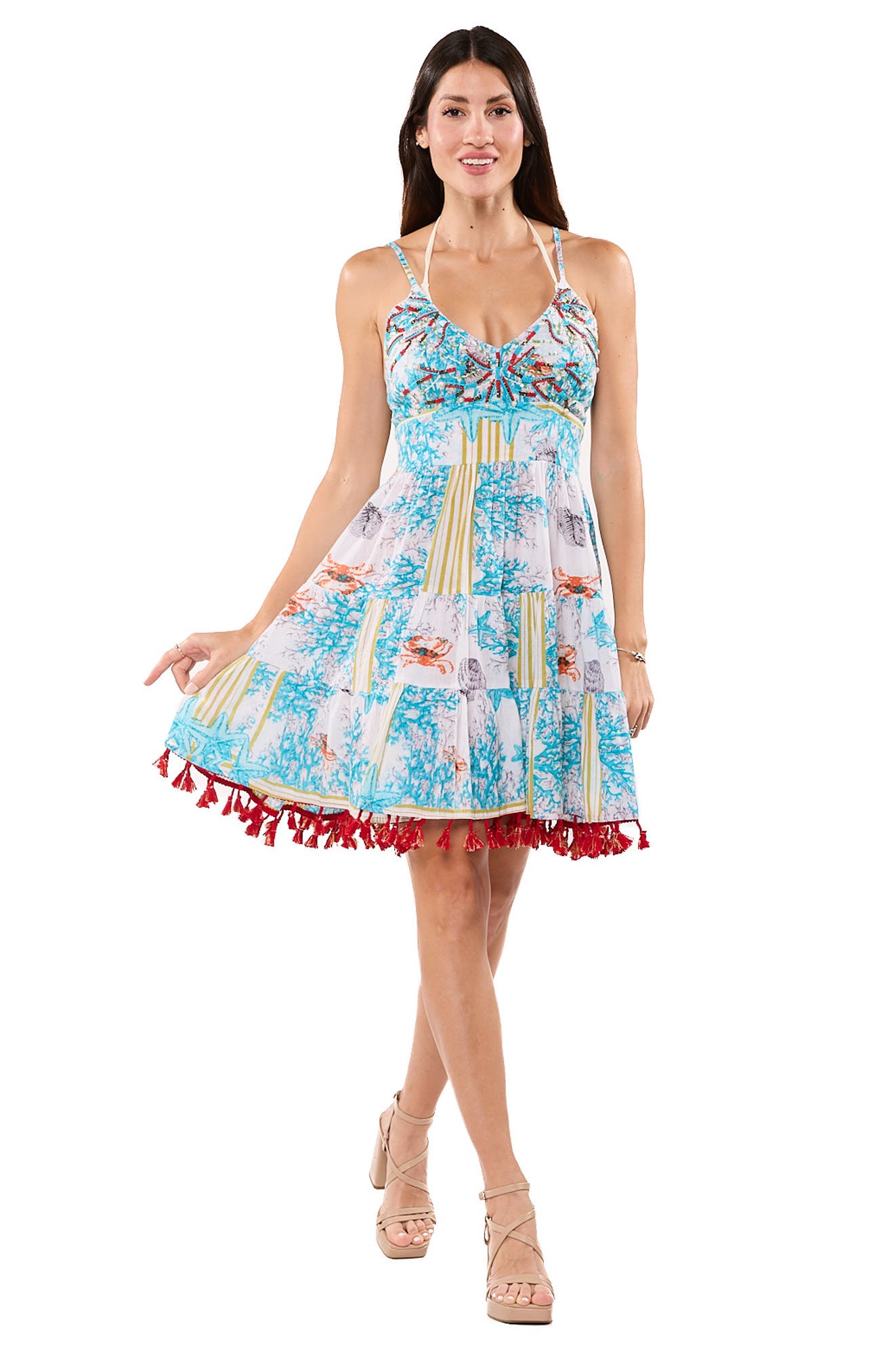 Pleat Tier Minidress - image 2