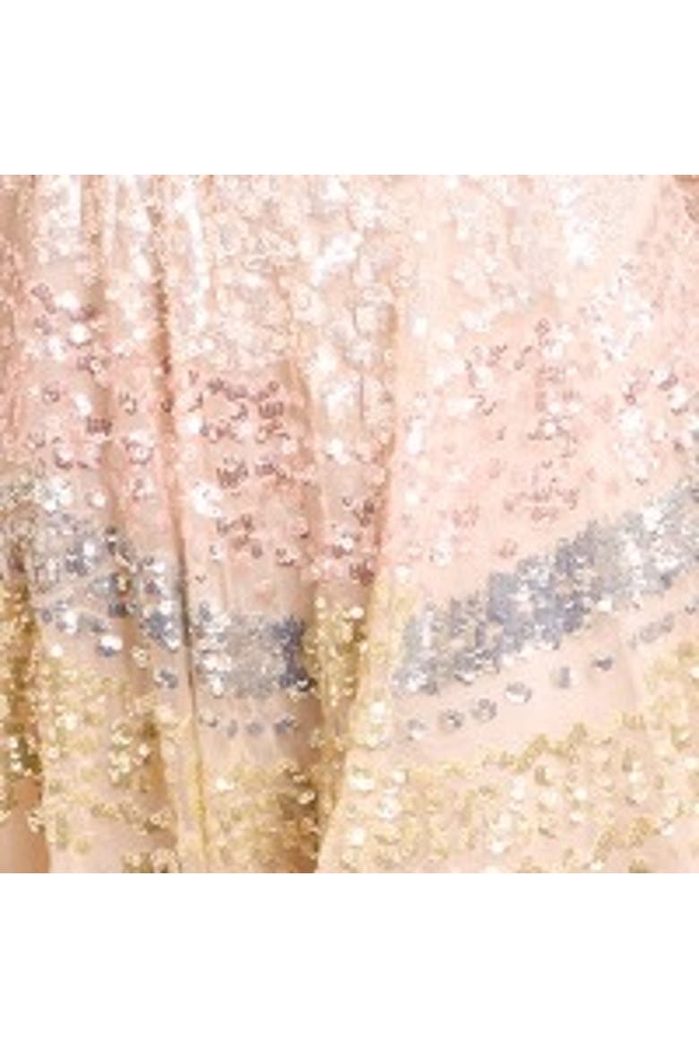 Angeline Sequin Mini Dress, Alternate, color, Cream