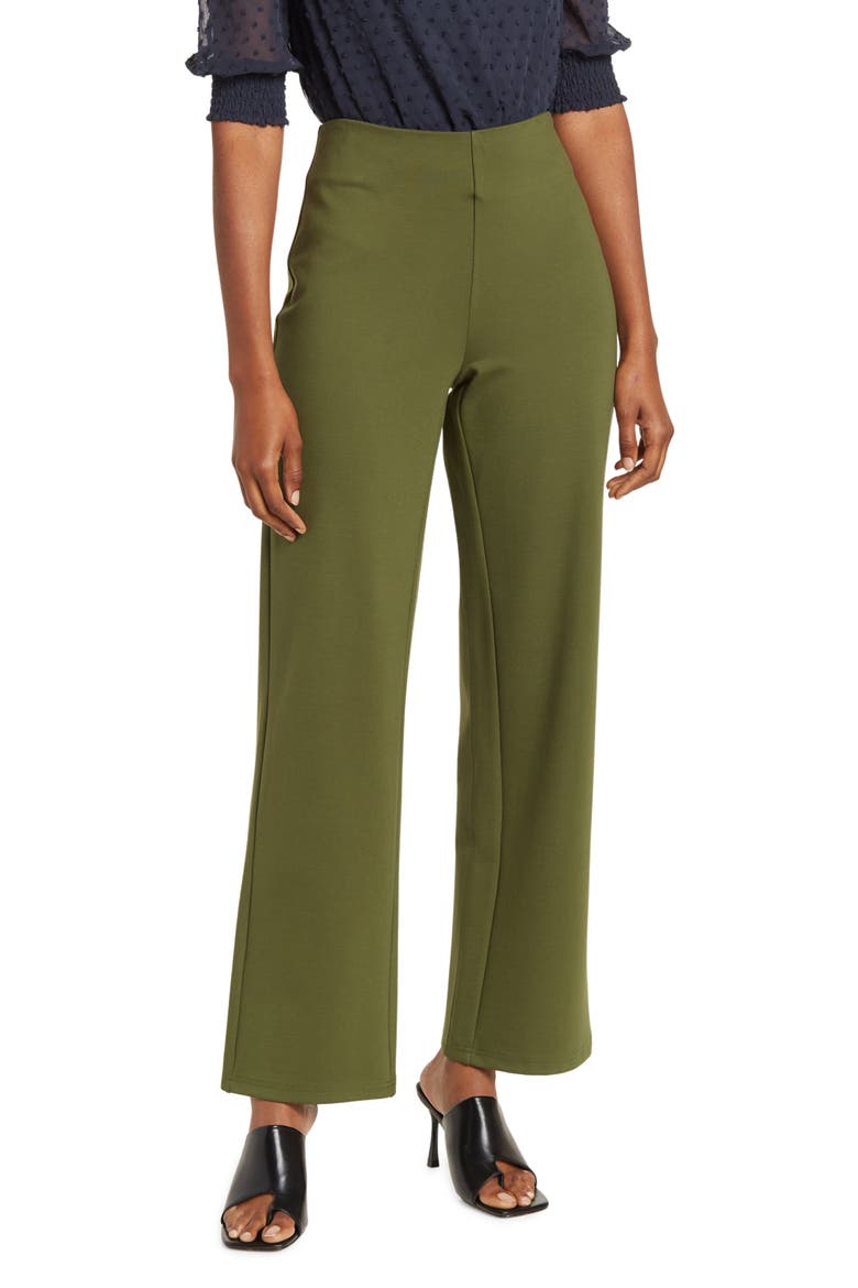 Farah High Waist Wide Leg Pants, Main, color, RIFLE GREEN