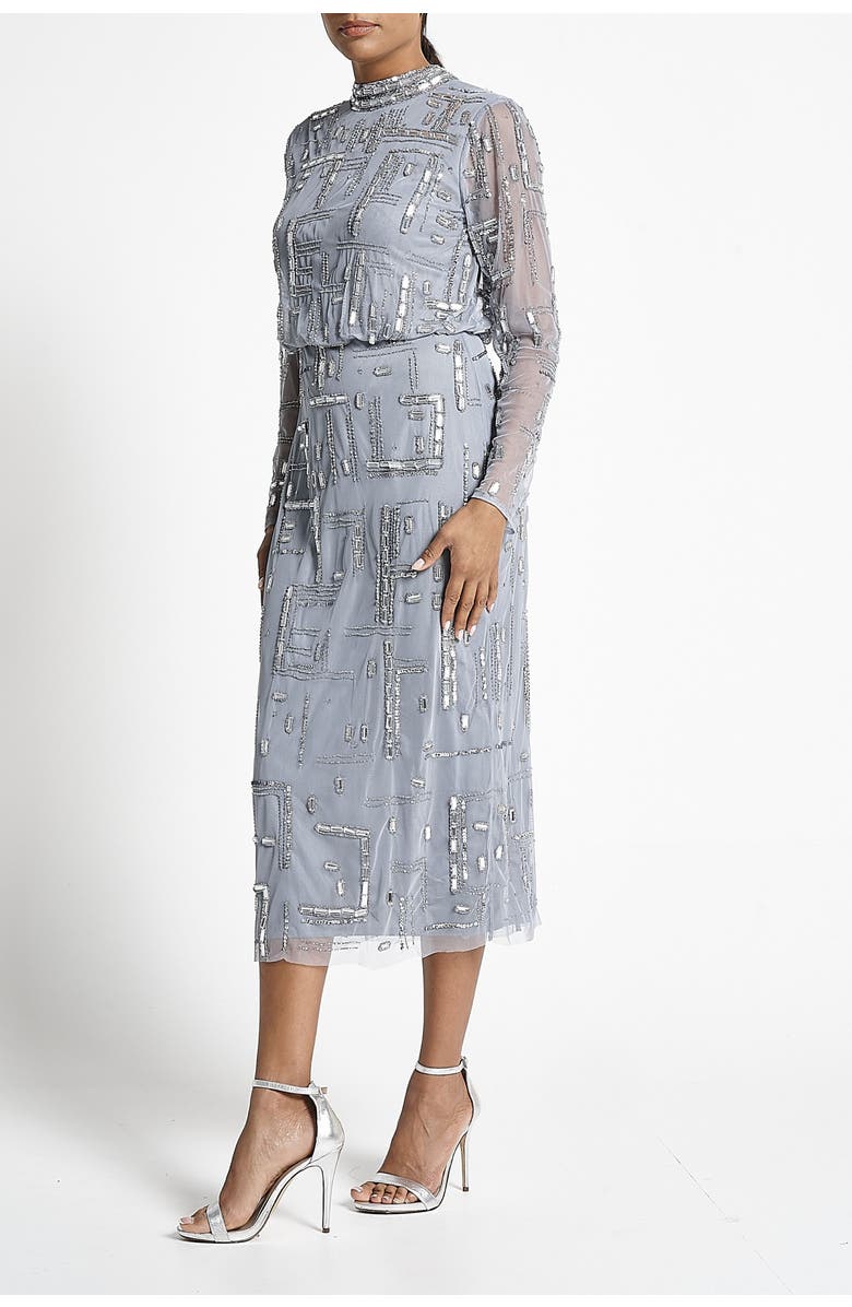 Frock and Frill Long Sleeved Embellished Gown, Alternate, color, 