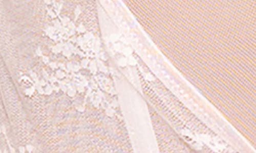 Seven 'til Midnight Seven ‘til Midnight Ditsy Floral Lace Basque & Thong Set In White