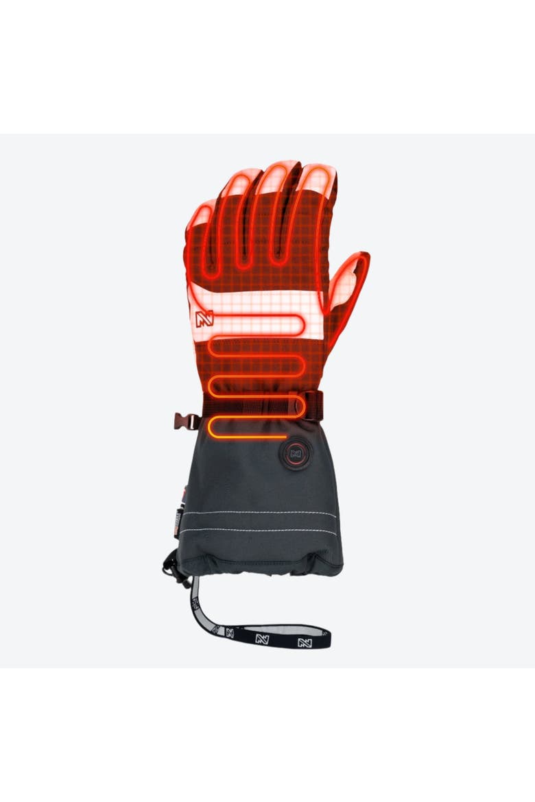 Aerial Waterproof Heated Snow Glove - Men's, Alternate, color, Grey and White