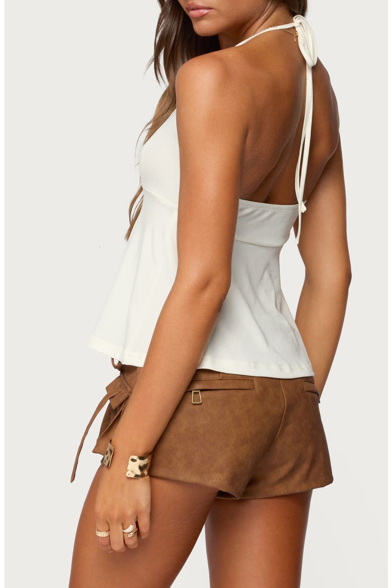 Leonora Babydoll Halter Top, Alternate, color, CREAM