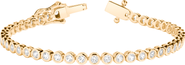 Aurate New York Lab Grown White Sapphire Bezel Tennis Bracelet