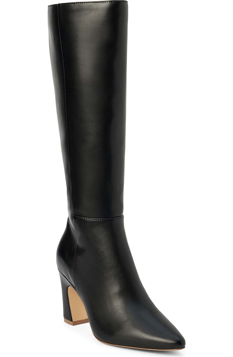 Coconuts by Matisse Willow Pointed Toe Knee High Boot, Main, color, Black Synthetic