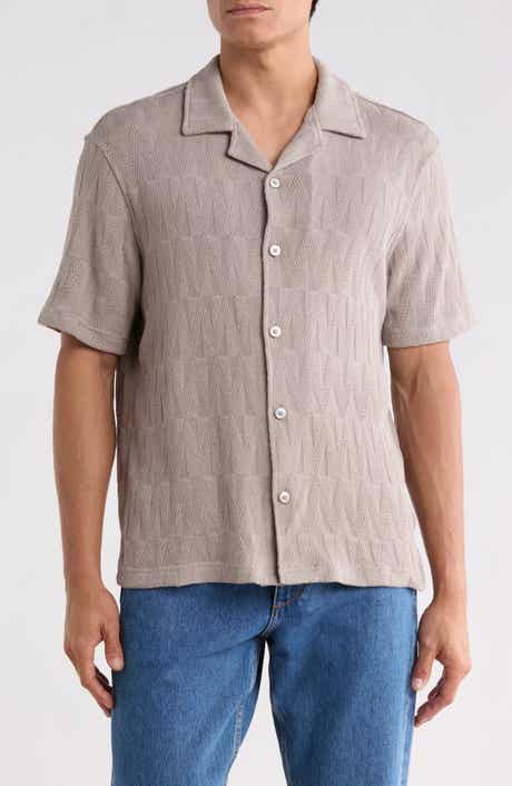 Textured Cuban Camp Shirt