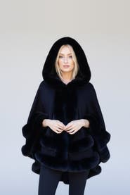 Le Fafo Jolie Hooded Cape Poncho