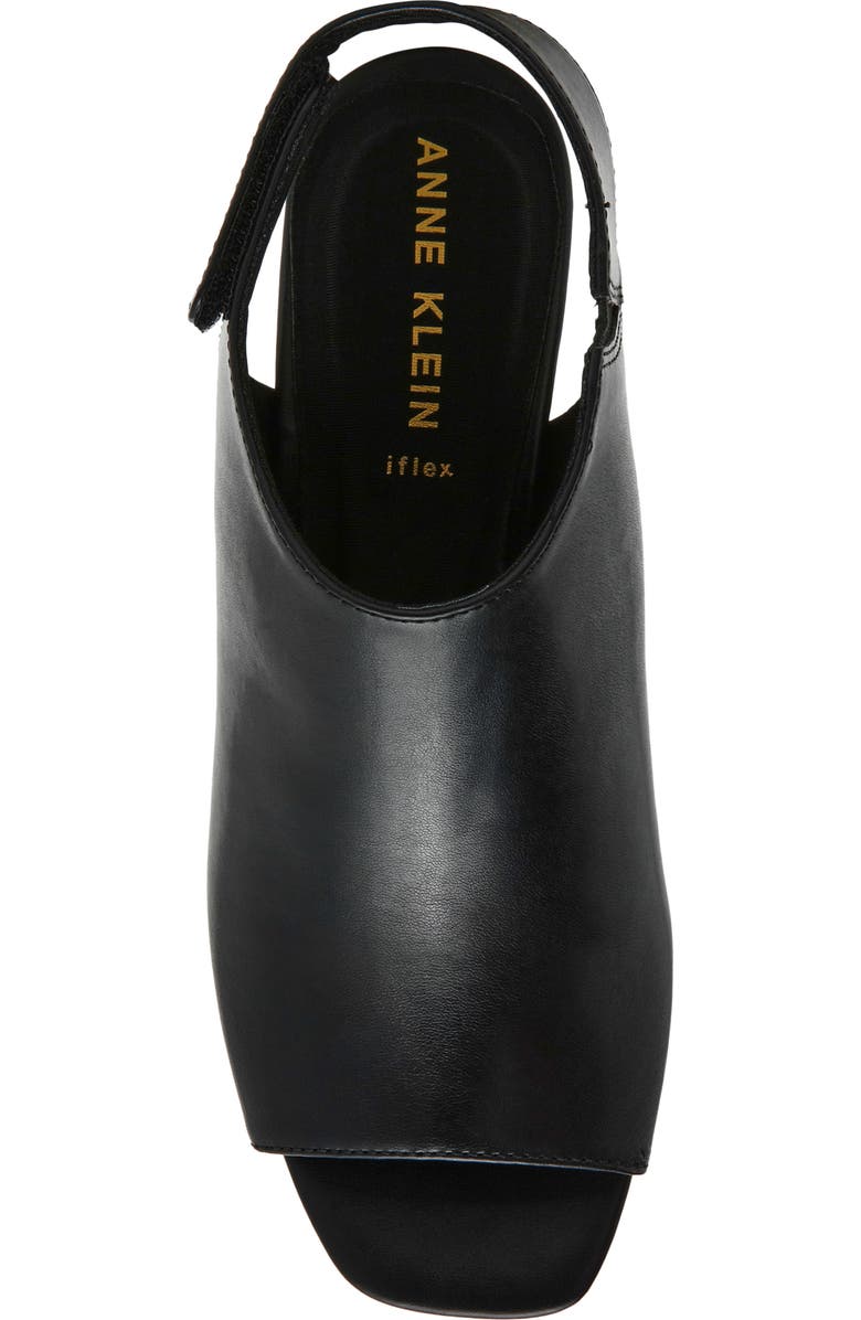 Anne Klein Semana Ankle Strap Sandal, Alternate, color, Black Smooth