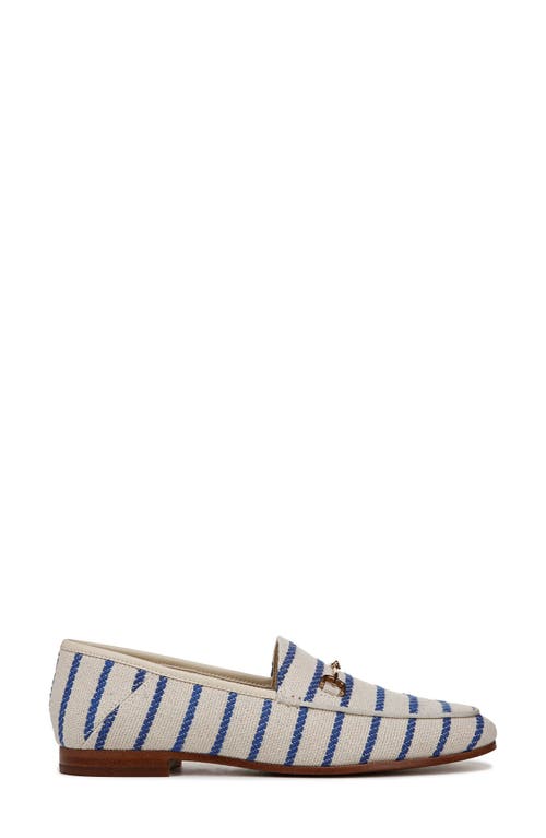 Sam Edelman Loraine Bit Loafer Black Natural Fabric In Cobalt