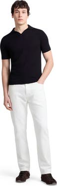 Onia Extra Fine Merino Wool Short Sleeve Johnny Collar Polo