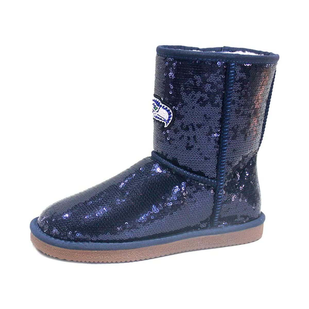 CUCE Women's Cuce Seattle Seahawks Sequin Boots, Alternate, color, 