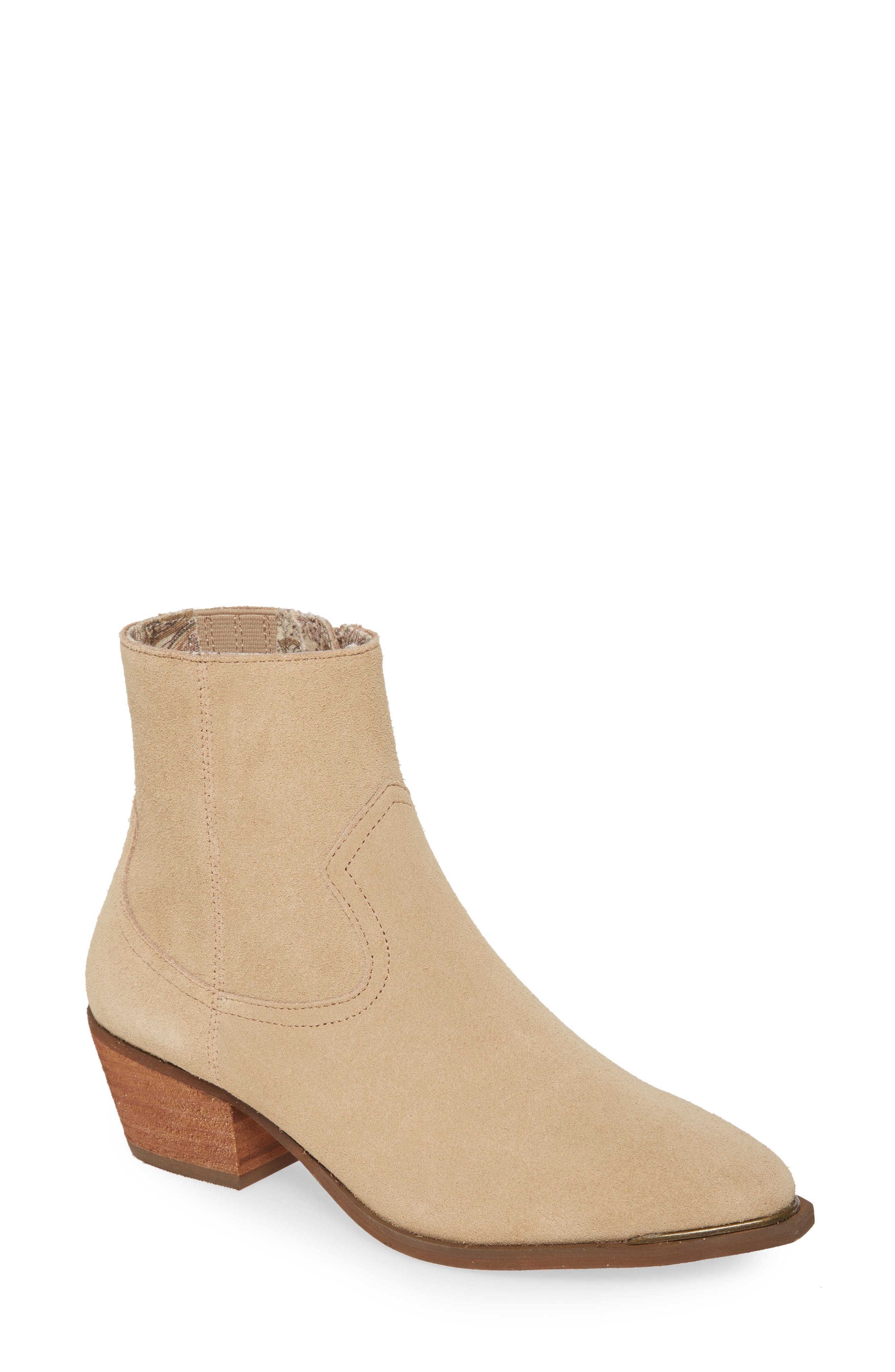 Band of Gypsies Creed Bootie, Main, color, NATURAL SUEDE