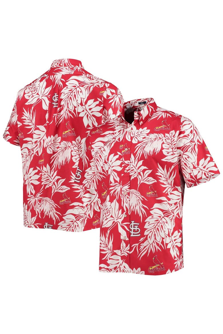 Men's Reyn Spooner Red St. Louis Cardinals Aloha Button-Up Shirt, Alternate, color, Red