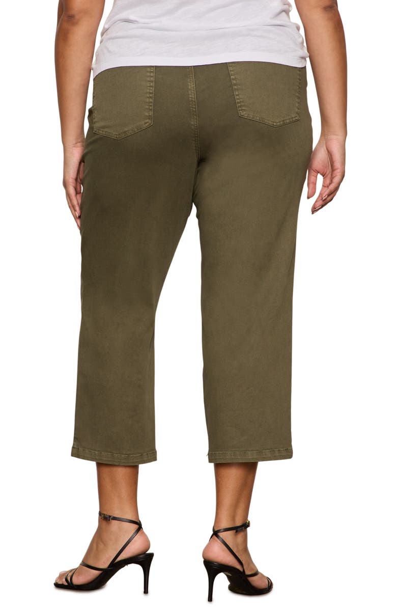 Sanctuary Retreat Mid Rise Crop Straight Leg Utility Pants, Alternate, color, Burnt Olive Green