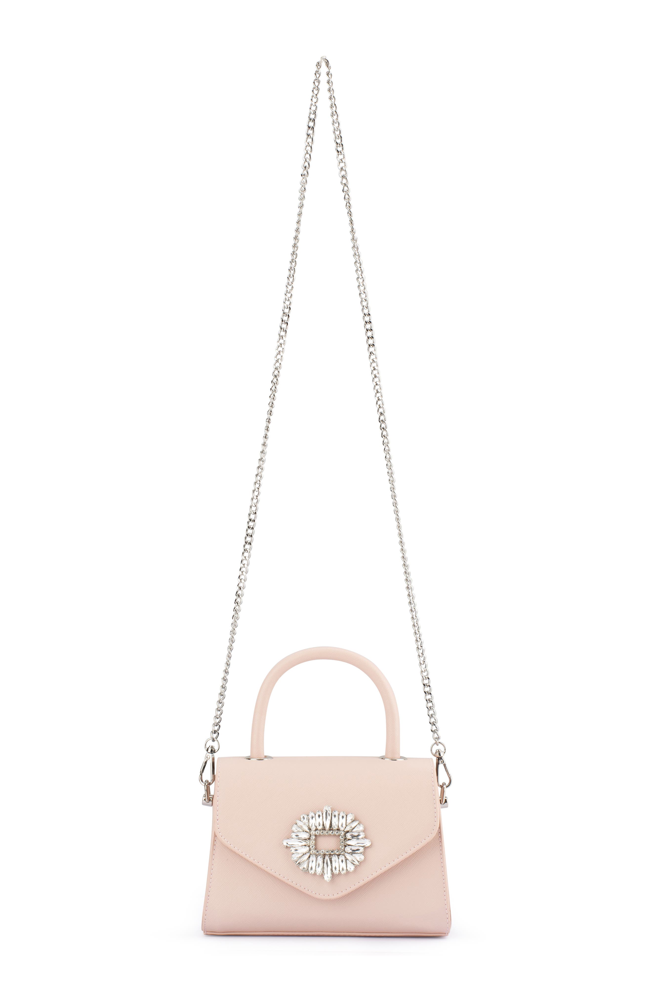 Alejandra Embellished Top Handle Bag, Alternate, color, BLUSH