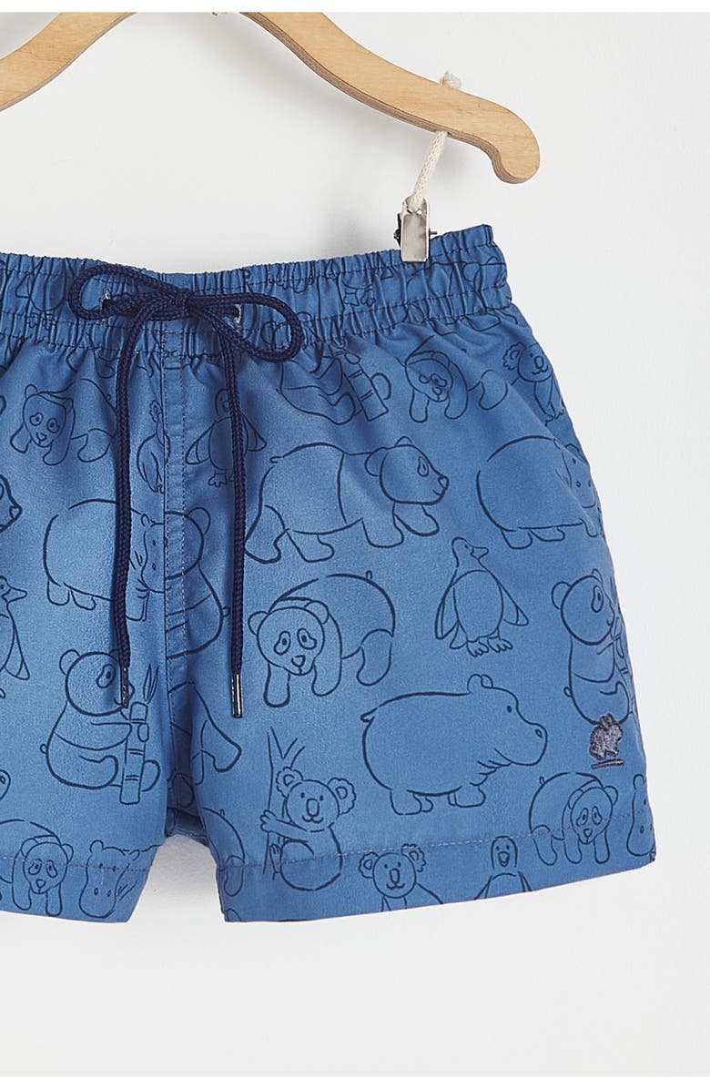 Babycottons Premium Quality Panda Swim Trunks for Toddler, Alternate, color, Blue