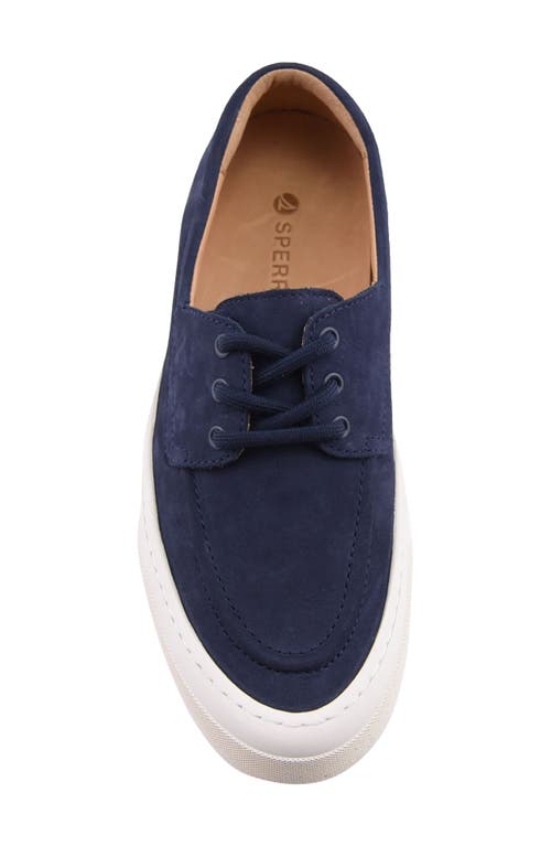 Sperry Top-sider® Sperry Candy Boat Shoe In Navy Leather Nubuck