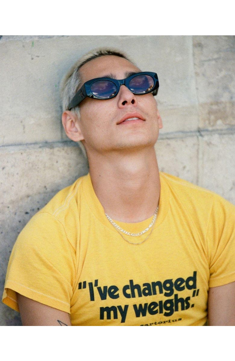 Epokhe Suede Sunglasses, Alternate, color, Black/ Pink