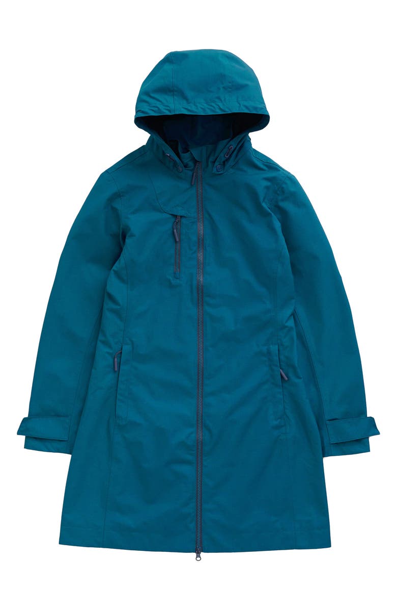 Seasalt Cornwall Coverack Waterproof Organic Cotton Blend Raincoat with Removable Hood, Alternate, color, Raincloud