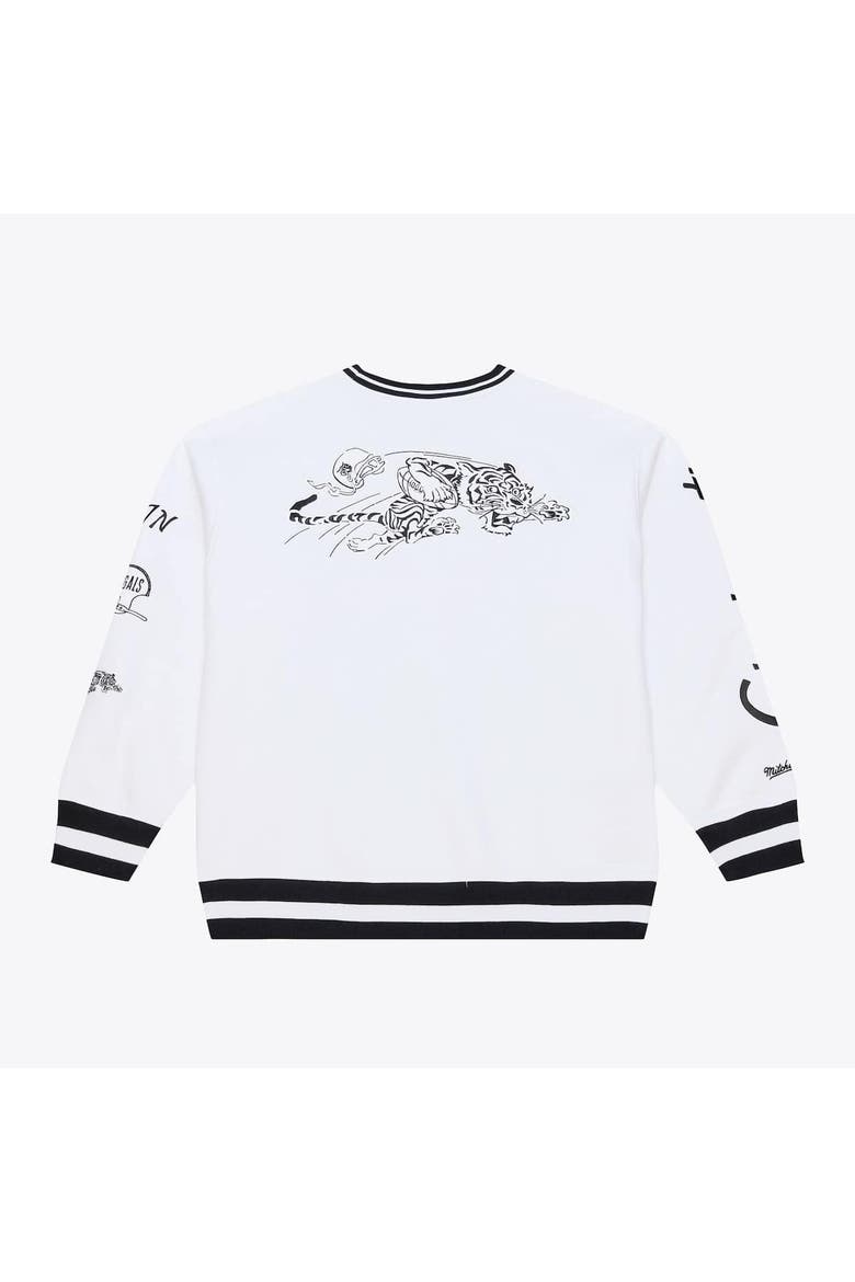 Men's Mitchell & Ness  White Cincinnati Bengals Arctic Fleece Sweatshirt, Alternate, color, White