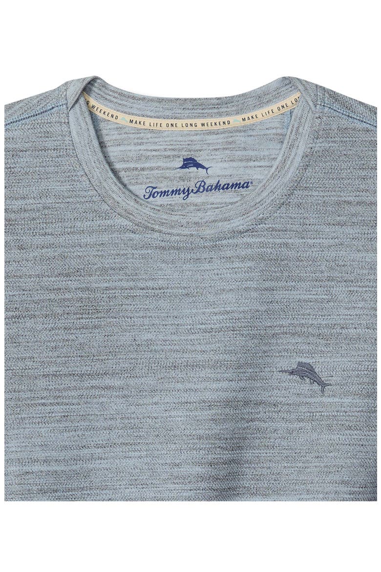 Sandstone Slub Cotton Blend Crewneck Sweatshirt, Alternate, color, BIG SKY BLUE