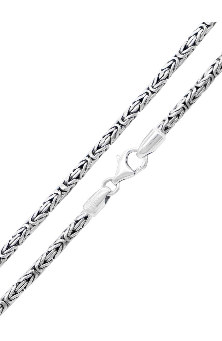 DEVATA Gender Inclusive Sterling Silver Borobudur Round 2.5mm Chain Necklace, Alternate, color, 