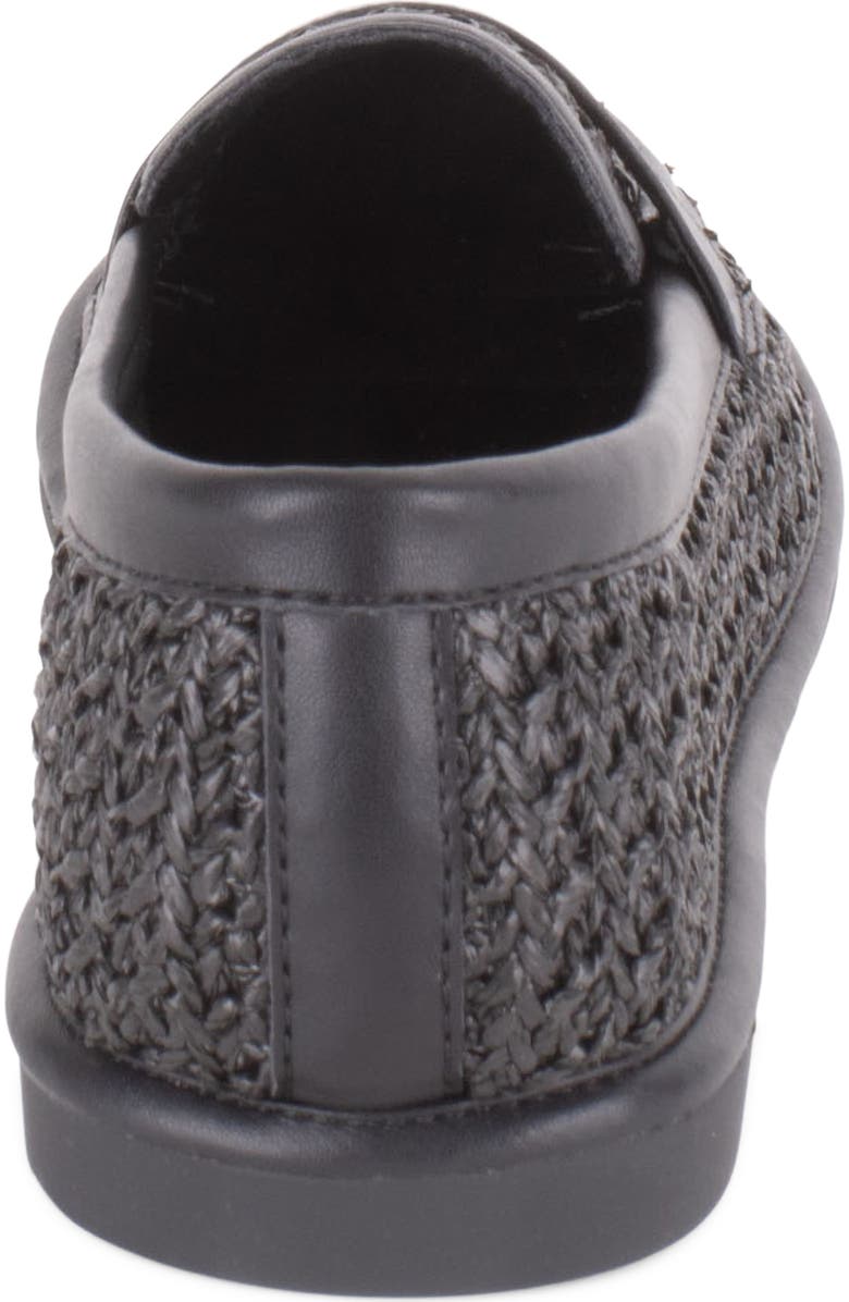 Tahari Meadow Penny Loafer, Alternate, color, Black