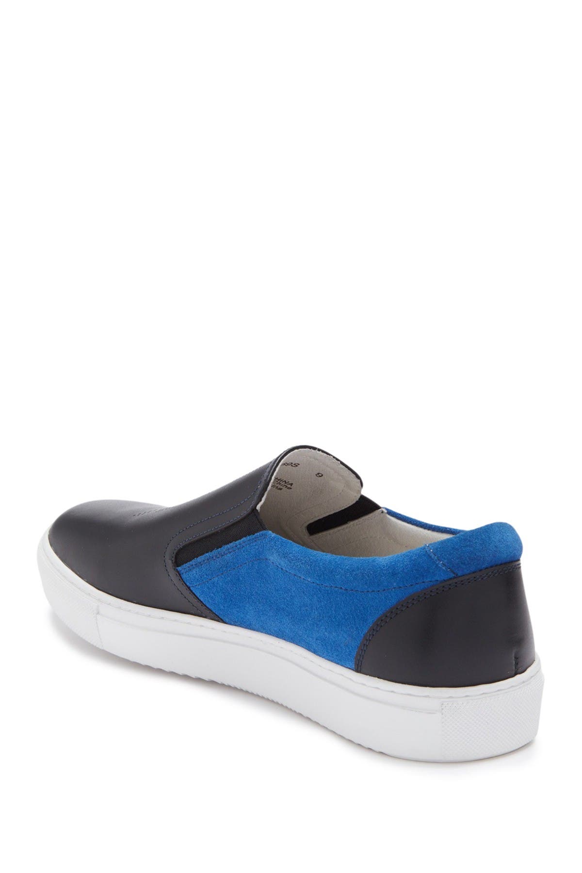 French Connection Marcel Leather Colorblock Slip-On Sneaker, Alternate, color, 