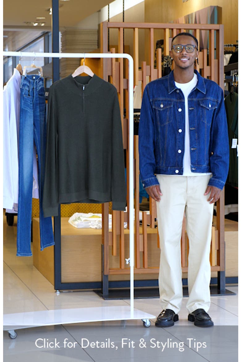 Cotton & Cashmere Quarter Zip Sweater video
