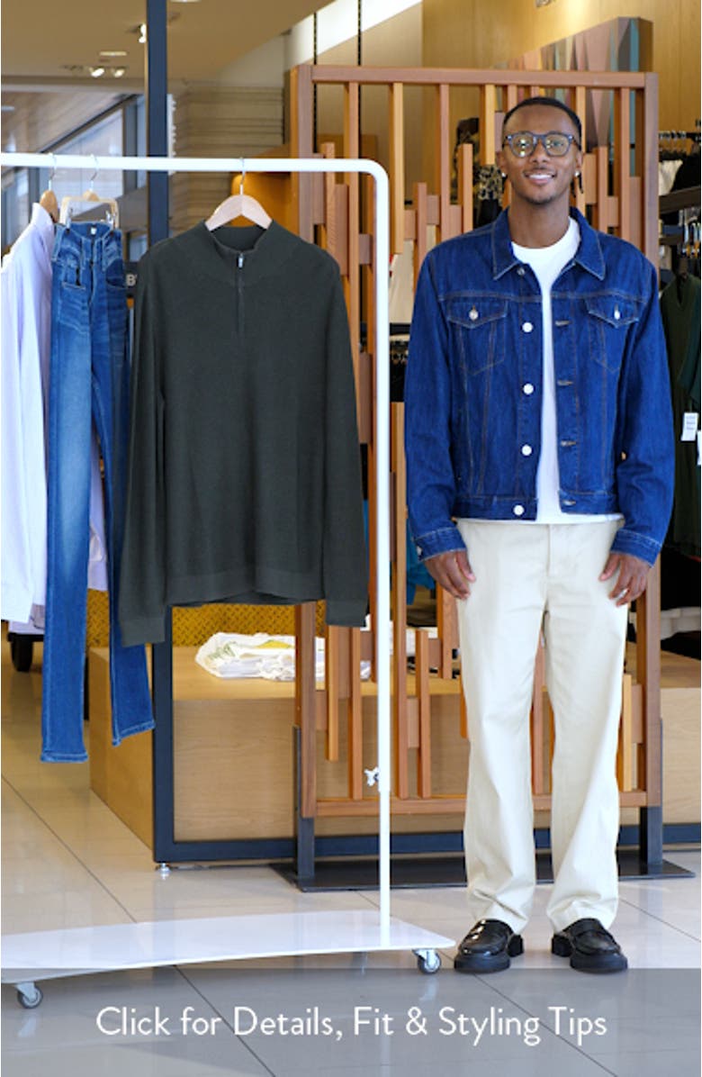 Cotton & Cashmere Quarter Zip Sweater, sales video thumbnail