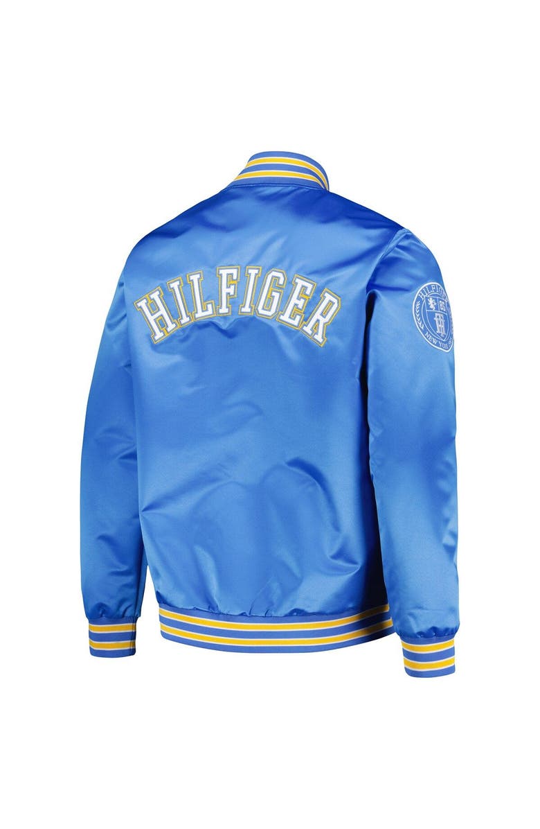 Tommy Hilfiger Men's Tommy Hilfiger Powder Blue Los Angeles Chargers Elliot Varsity Full-Snap Jacket, Alternate, color,