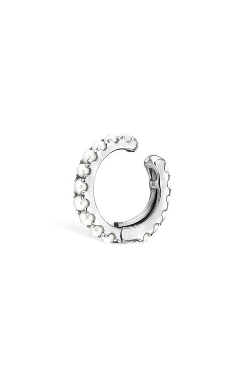 Maria Tash Freshwater Pearl Single Eternity Ear Cuff In Gold