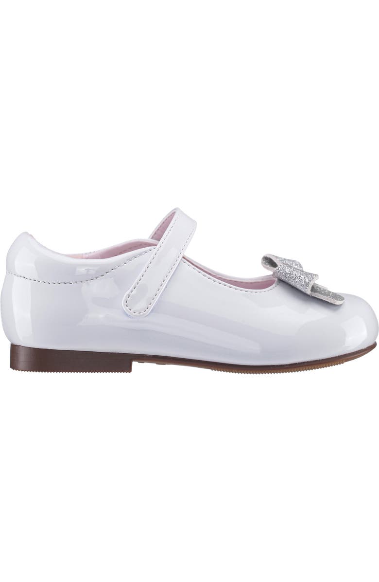 Nina Kids' Emee Mary Jane Flat, Alternate, color, White Patent Glitter