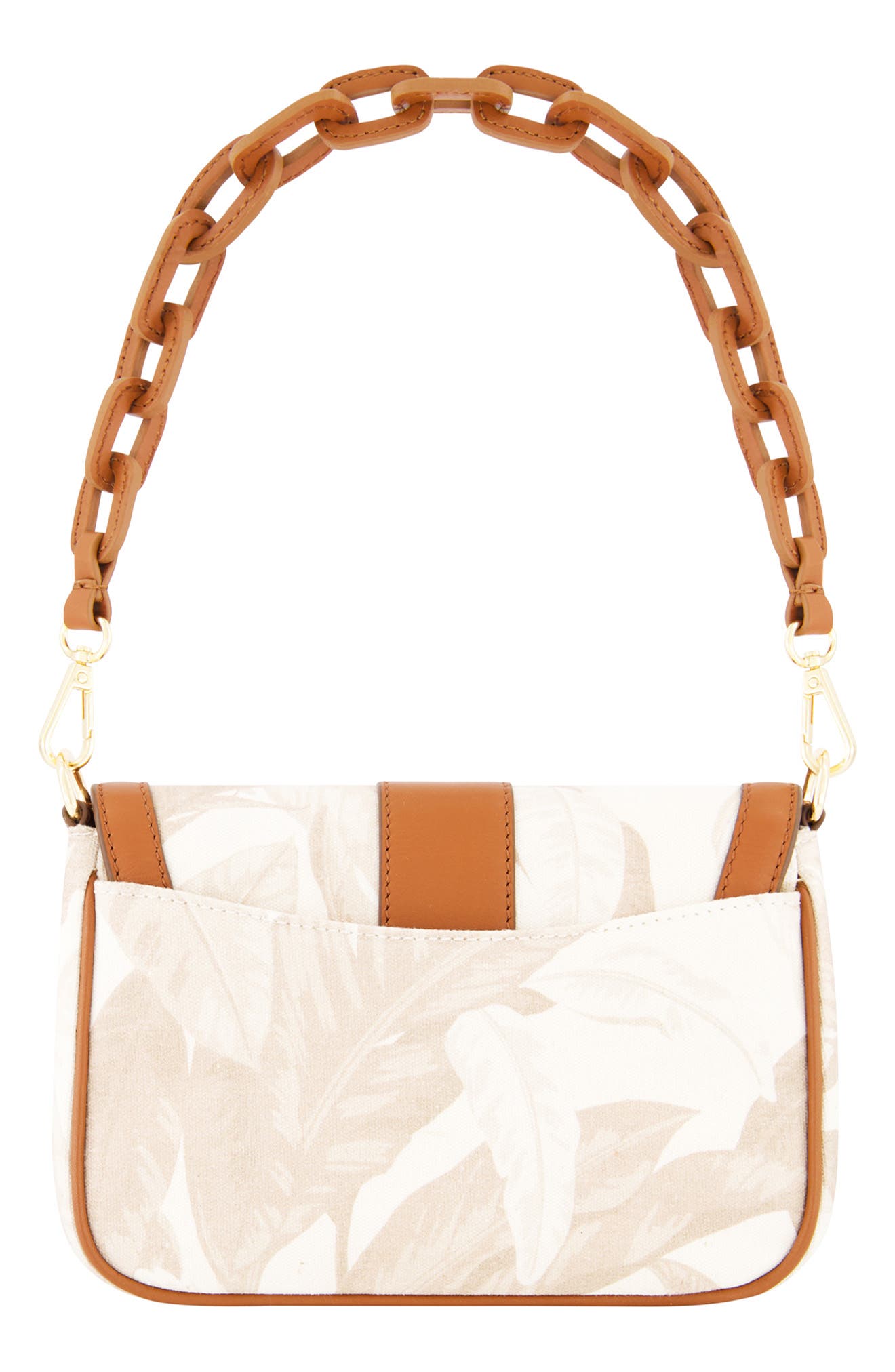 Tommy Bahama Floral Canvas & Leather Trim Crossbody Bag, Alternate, color, Beige Multi