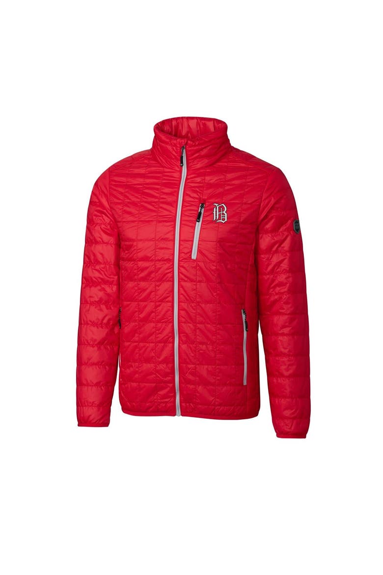 Men's Cutter & Buck Red Birmingham Barons Rainier PrimaLoft Eco Insulated Full-Zip Puffer Jacket, Alternate, color, Red