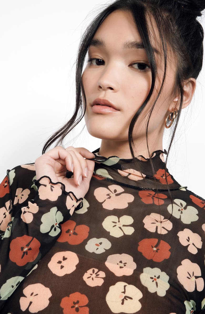 BP. + Wildfang Crop Mock Neck Top, Alternate, color, 