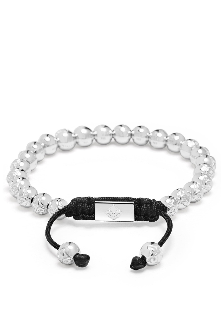 Sterling Silver Beaded Bracelet, Alternate, color, Silver