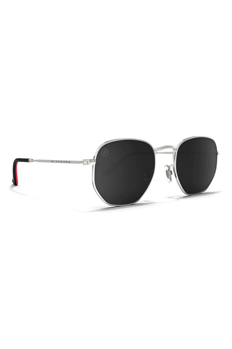 Hexagram 50mm Polarized Aviator Sunglasses, Alternate, color, ALANA SPRINGSTEEN
