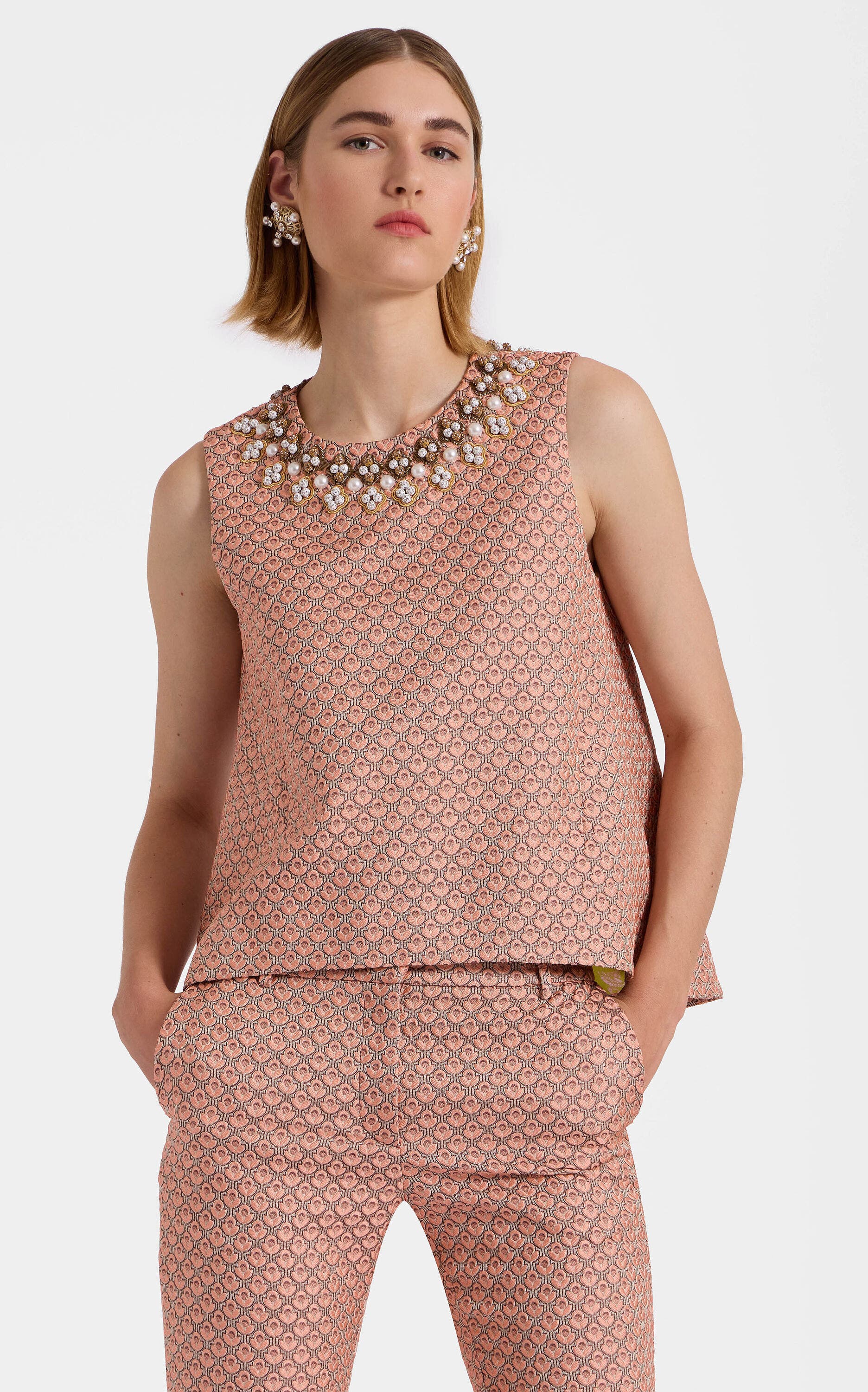 selected Tulip Jacquard Pale Pink