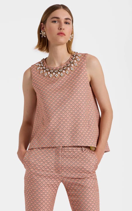 La Scala Top Embroidered