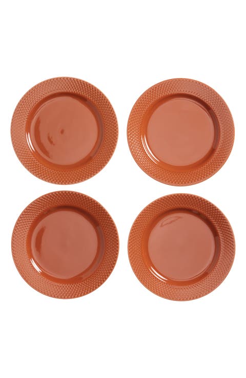 Rhombe Color Set of 4 Lunch Plates