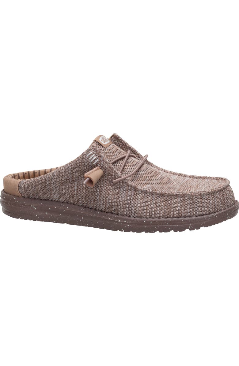 Hey Dude Wally Stretch Sox Slip-On, Main, color, Deep Taupe/ Chantrelle Tan