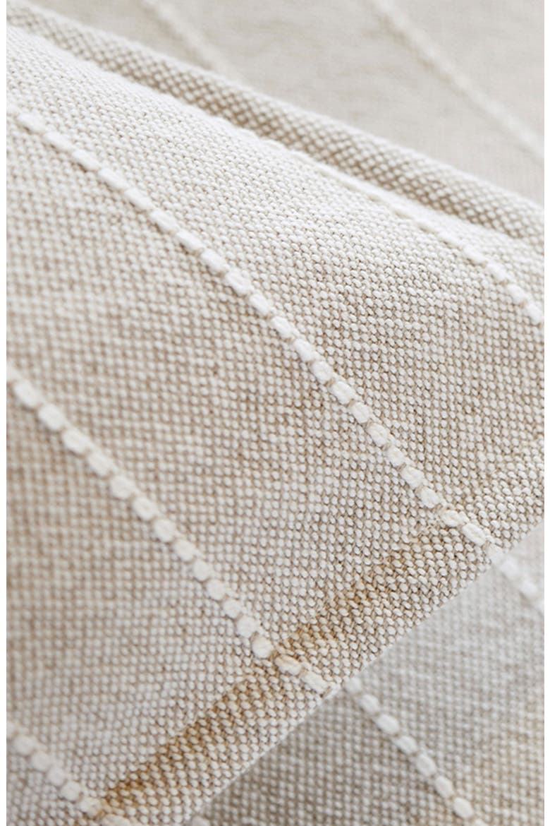 Henley Stripe Square Pillow, Alternate, color, OAT