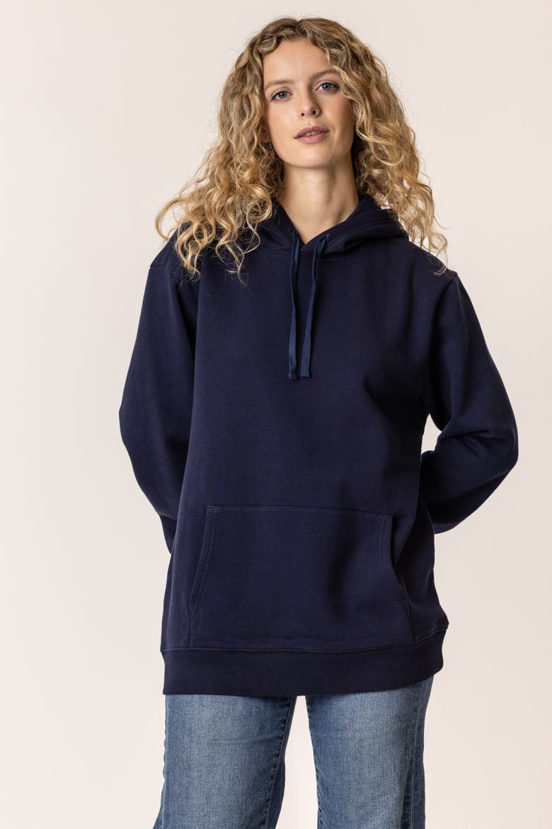 Organic Cotton Pullover Hoodies, Alternate, color, Navy Blue