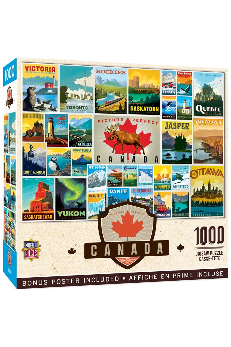 O Canada 1000 Piece Jigsaw Puzzle, Main, color, Multicolor