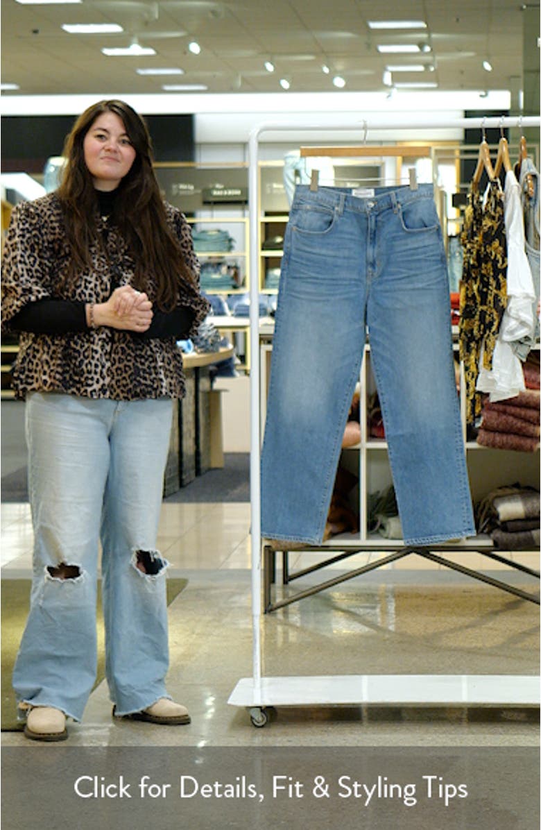 London High Waist Crop Straight Leg Jeans, sales video thumbnail